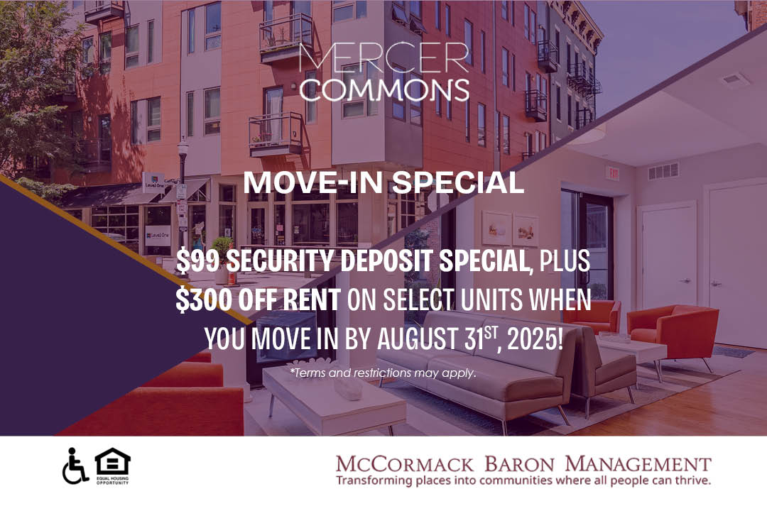 Move-in special: $99 security deposit special, plus $300 off rent on select units when you move in by 8/31/2025! *Terms and restrictions may apply.